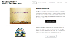 Desktop Screenshot of churchofchristgrapevine.org